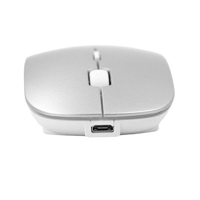 Mouse Sem Fio 2.4ghz Recarregável Usb Ergonômico Wireless Branco