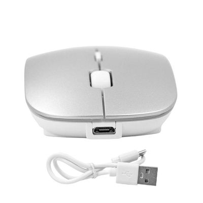 Mouse Sem Fio 2.4ghz Recarregável Usb Ergonômico Wireless Branco