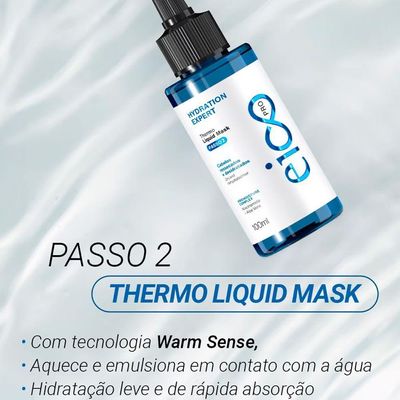 Kit Eico Pro Hydration System - Shampoo 100ml + Cond. 100ml + Mas. Líquida 100ml + Protetor Térmico 100ml