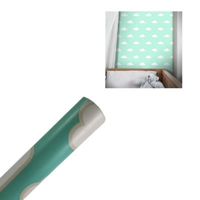 Papel Parede 3d Ceu Infantil Estrelas Verde Escola Quarto Bebe Criança Escritorio Decoraçao Rolo 5m