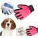 Luva Escova Massageadora Para Cães E Gatos Remove Tira Pelos Petshop Nano Magnética