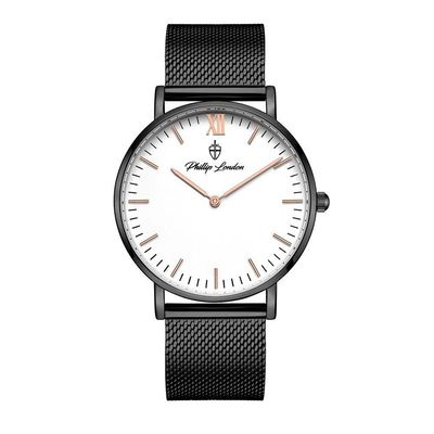 Relógio Masculino Greenwich Mesh White Black 40mm