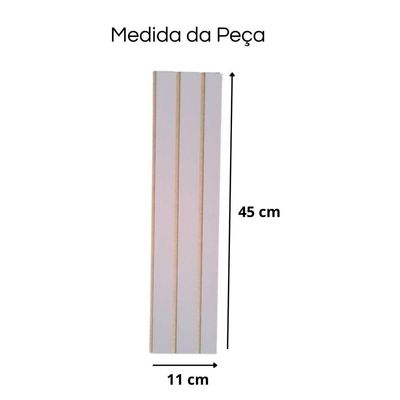 Painel Ripado Parede Versátil Kit 20 Placas Mdf 45 X 11 Cm Rosa
