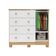 Comoda Infantil 1 Porta 4 Gavetas Tedy - Moveis Peroba Amendoa-branco