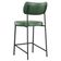 Banqueta Baixa Bar Cozinha Sala De Jantar Preto Melina L02 Couríssimo Verde - Lyam Decor