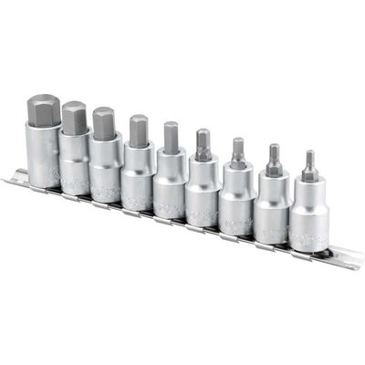 Jogo Soquetes Hexagonais Encaixe  1/2" Jg 4A17Mm 9Pc Vonder