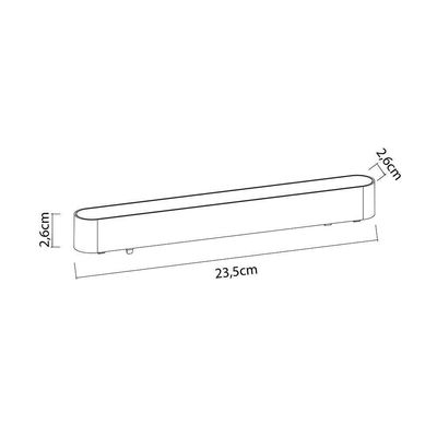 Módulo Led Difusor Para Trilho Magnético Nordecor Magnetic Track Kay 6706 12W Irc 90 48v 3000K Luz Amarela
