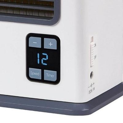 Ar Condicionado Digital Umidificador Ar Mini Purificador Ventilador Portatil Usb Bivolt Blu Breeze Versatilidade