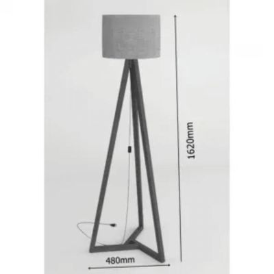 Luminaria Piso 1.6 Tripe Integra Finger Abajur Cupula Off White - Ofertamo