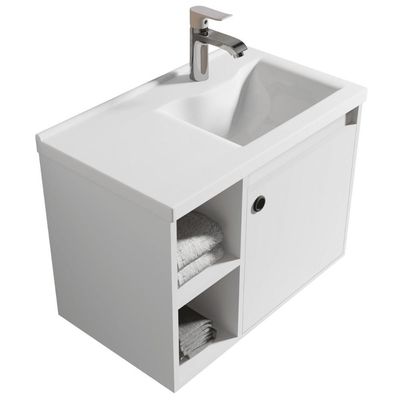Conjunto Gabinete Com Espelheira E Cuba Para Banheiro Éden Branco
