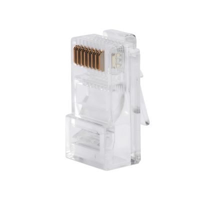 Kit Conector Rj45 Para Cabo De Rede Upt Cat5e Intelbras Conex 1000 Transparente 50 Peças