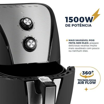 Air Fryer Britânia 5L Antiaderente 1500W BFR40PI 110V