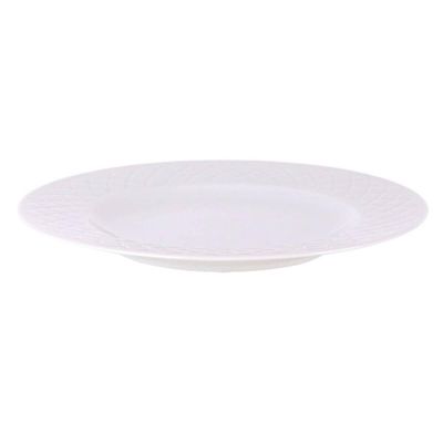 Prato de Porcelana Branca 27cm Raso Jantar Tramontina Ingrid Cozinha Servir Entradas Mesa Posta