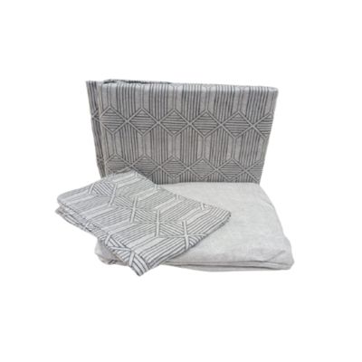 Jogo Cama Solteiro 3 Peças Microtec 180 Fios Corttex Floral Lilas
