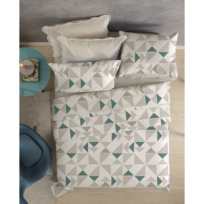 Jogo Cama Solteiro 3 Peças Microtec 180 Fios Corttex Floral Lilas
