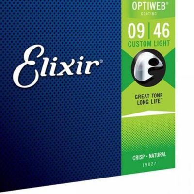 Encordoamento P- Guitarra .009 Optiweb 19027 Elixir