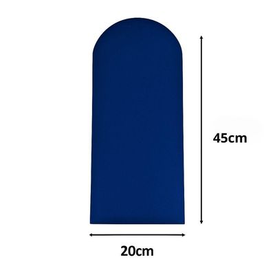 Cabeceira Nuvem King Size Facil Instalação 10 Placas 45x20cm Azul Marinho