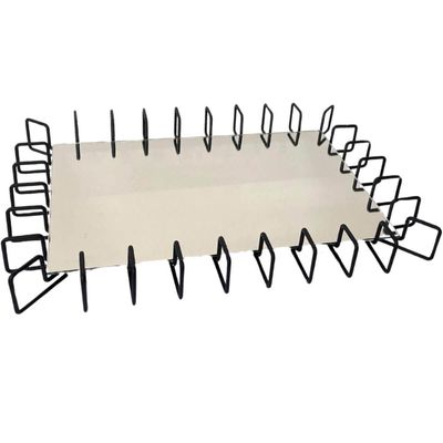 Bandeja Decorativa Espelhada 52x37x5cm Preto Fosco Aparador Centro de Mesa Anfield Atari