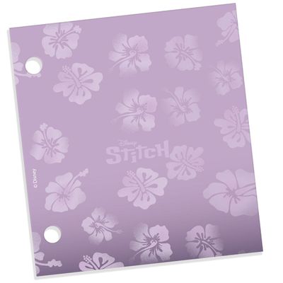 FICHÁRIO ARGOLADO MINI STITCH PVC CRISTAL 80FLS - 5380 - DAC