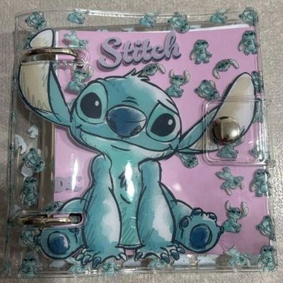 FICHÁRIO ARGOLADO MINI STITCH PVC CRISTAL 80FLS - 5380 - DAC