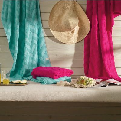 Toalha de Praia Angra 86x150cm Karsten Pink