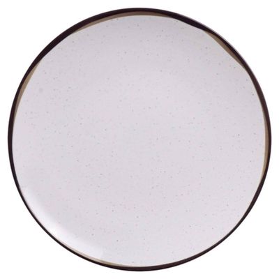 Jogo 12 Pratos Sobremesa 21cm em Porcelana Tramontina Canyon Cozinha Servir Doces Mesa Posta