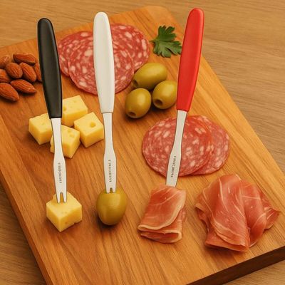 Kit 24 Mini Garfos para Petiscos Ipanema Tramontina Aço Inox Tábua de Frios Aperitivos Porções