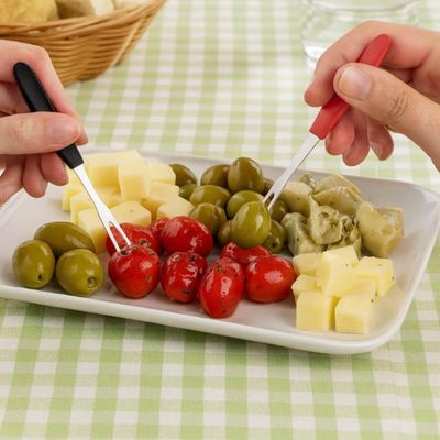 Kit 24 Mini Garfos para Petiscos Ipanema Tramontina Aço Inox Tábua de Frios Aperitivos Porções