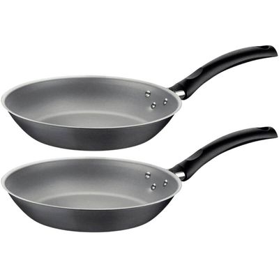 Jogo 2 Frigideiras Alumínio Starflon Max Antiaderentes Chumbo 30cm Tramontina Turim Cozinha Servir Mesa Posta