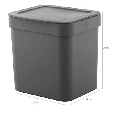 Kit Dispenser de Detergente Lixeira 4,7L Escorredor de Louça Chumbo Organizadores de Pia Cozinha
