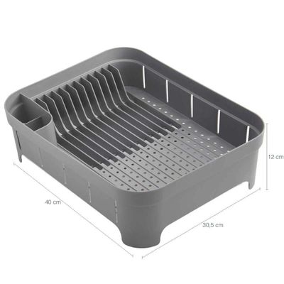Kit Dispenser de Detergente Lixeira 4,7L Escorredor de Louça Chumbo Organizadores de Pia Cozinha
