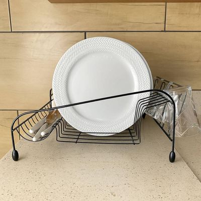 Kit Protetor de Pia e Escorredor de Louças Pratos Talheres Copos Preto Organizador Bancada Cozinha