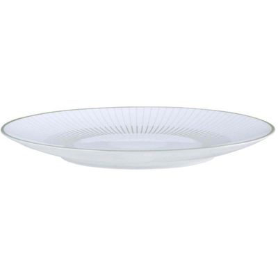 Conjunto 6 Pratos Rasos de Jantar em Porcelana Decorada 25cm Tramontina Lineare Cozinha Mesa Posta