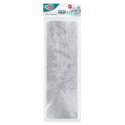 Refil para Mop Lava e Seca Fit FlashLimp Cinza