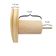 Kit 4 Ganchos Cabideiro de Madeira Pinus Pendurador Parede Formato Coração Decorativo