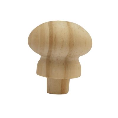 Kit 12 Puxadores de Madeira Redondos Para Móveis Gavetas Armários Modelo Roma Tipo Tapa Furo