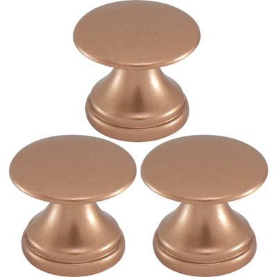 Kit 3 Puxadores para Móveis Ponto Cobre Tucson 199 Torralba Gavetas Armários Cômodas