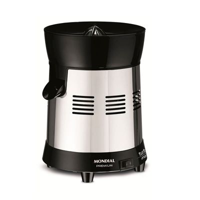 Extrator de Sucos Turbo Premium Mondial Preto e Inox 250W E-10 Bivolt