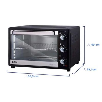 Forno 60l Eos Eletrico Cheff Gourmet Grill - B194860 Preto 110V