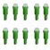 Kit 10x Lampada Led Pinguinho Painel T5 C/Suporte Cores Verde