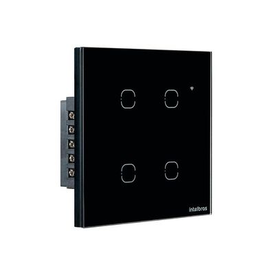 Interruptor Smart Wi-fi Touch 4 Teclas Preto Ews 1004 4850028