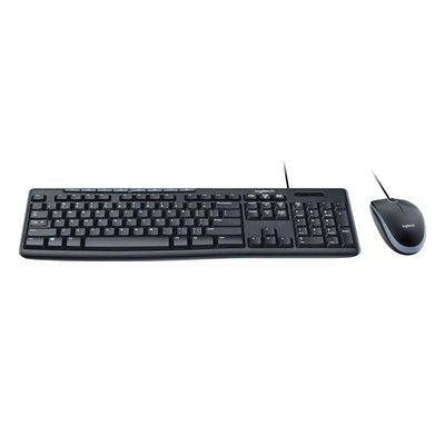 Kit Teclado E Mouse Logitech Mk200 Cinza Usb - 920-002718