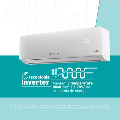 Ar-Condicionado Split 9000 BTU/h Prime Air 9QC Quente e Frio 220V