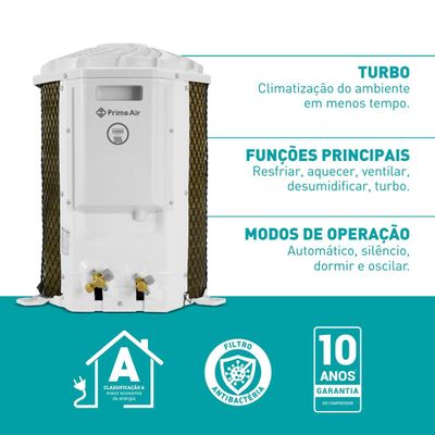 Ar-Condicionado Split 9000 BTU/h Prime Air 9QC Quente e Frio 220V