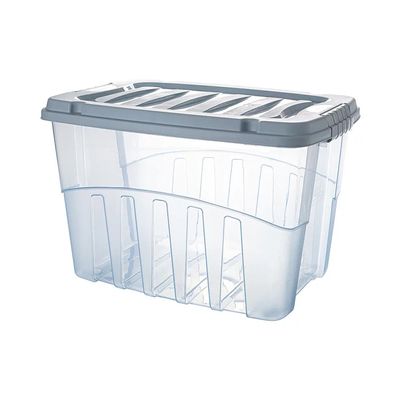 Caixa Organizadora Plasútil Gran Box Alta em Plástico Azul 56L