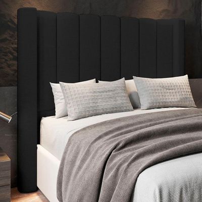 Cabeceira Casal Cama 140cm Claire I02 Linho Preto - Mpozenato