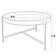 Mesa de Centro Decorativo Sala de Estar 60 cm Industrial Sintético Preto P06 Aura - Lyam