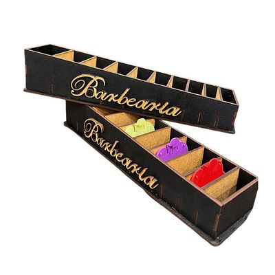 Suporte De Pentes Mdf Organizador Para Pentes Preto