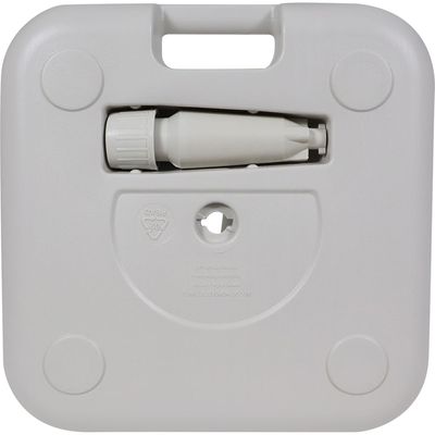 Base Plástica Para Guarda-sol e Ombrellone 18 Kg Quadrada Branca Bel Único