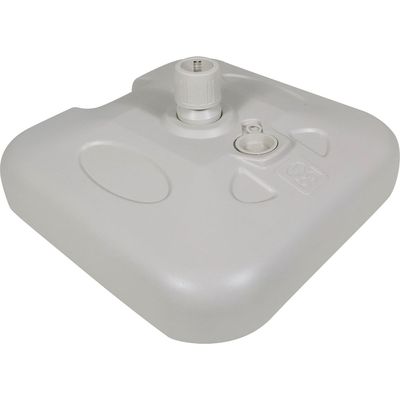 Base Plástica Para Guarda-sol e Ombrellone 18 Kg Quadrada Branca Bel Único